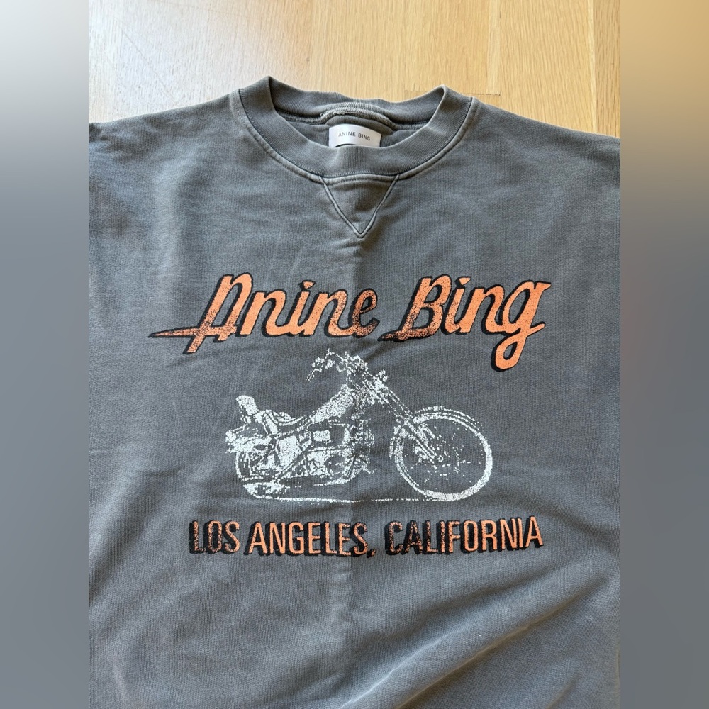 Anine Bing Sweatshirt. Size XS. Faded Black, grey color. Great condition!